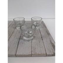 Vintage BC Glass Egg Cups Glass Set of 3 -- 2 1/4&quot; - £14.10 GBP