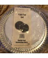 NEW The Pampered Chef Flan Pan Set 2 Metal Baking Pans #1700 Recipe Inst... - $18.52