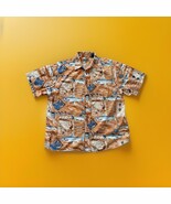 VTG Morgan Creek Outfitters Shirt Fishing Fish Pattern Mens Large Button Up - $222.22 MXN