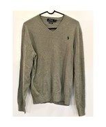 Polo Ralph Lauren V-Neck Sweater Men's Med Grey - $41.14