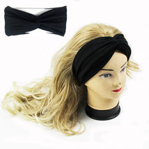 HairBand-Girl women Turban Twist Stretch Elastic Yoga Head Wrap Headband Twisted - £10.42 GBP
