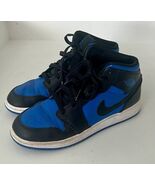 Nike Air Jordan Royal Black Blue White DQ8423-042 Retro Jumpman Boy's Sz... - $39.55