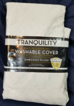 Tranquility Weighted Blanket Embossed Plush Antimicrobial Washable Cover... - £11.51 GBP