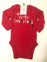 Carter&#39;s Boys&#39; Red My First Christmas Bodysuit Size: NB - $12.00
