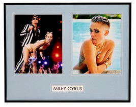 MIley Cyrus Framed 16x20 MTV Awards &amp; Pool Photo Set - $79.19