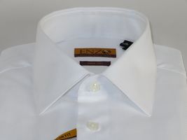 Mens long sleeves Cotton Shirt French Cuffs Wrinkle Resistance ENZO 61102 White image 7