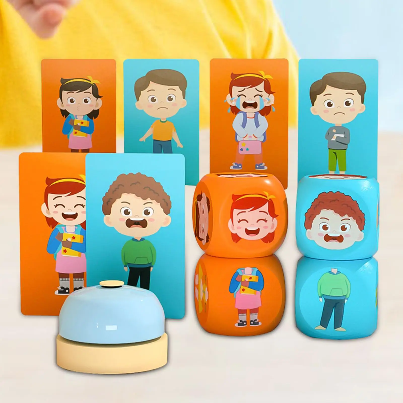 Face Changing Cubes Wood Puzzle Expression Matching Block Puzzles for Children - £17.39 GBP