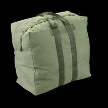 Flyers Kit Bag Olive Drab Military Issue Nylon Heavy-Duty Zipper Dual Ha... - $21.75