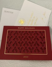 Joe Biden 2022 Christmas Holiday Card W Signature + Env Gold Eagle Democrat Rare - £32.27 GBP