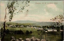 Canaan New Hampshire Looking East with Moon 1910 Allen Druggist Postcard V6 - £10.35 GBP