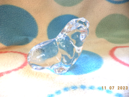Vintage Royal Doulton Glass  Walrus Paperweight - $12.40