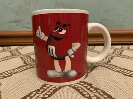 Vintage M&amp;M&#39;s RED Character Image Ceramic Mug - £5.56 GBP