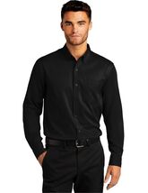 Wangyue Black Long Sleeve Casual Button-Down Shirt with Pockets Size 3XL - $101.07 MXN Wangyue Black Long Sleeve Casual Button-Down Shirt with Pockets Size 3XL - $101.07 MXN