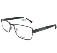 Flexon Eyeglasses Frames E1111 033 Black Gray Rectangular Full Rim 54-17... - £48.16 GBP