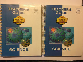 Alpha Omega Lifepac 100 Science Grade 1 Teacher&#39;s Guide Part 1 &amp; 2 Set AO - £11.86 GBP