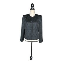 Kasper Black Blazer Tailored Cropped Jacket Size 12P - $28.71