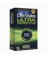 LifeStyles Ultra Sensitive Male Condom - 12 Ct-Lubricant Not Made With P... - $12.06 CAD
