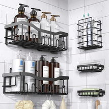 Shower Caddy 5 Pack,Adhesive Shower Organizer for Bathroom Storage&amp;Home Decor&amp;Ki - £29.21 GBP