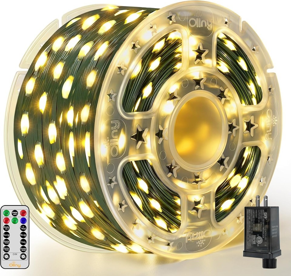 Outdoor & Indoor 1000 LED Christmas String Lights with Remote - 330 FT Warm Glow Item image 3