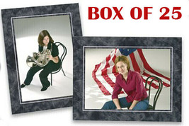 Cardboard Photo Easel Frame for 5x7&quot; Photo, Marble (Box of 25) - £14.78 GBP