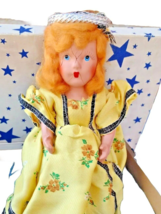 Vintage Hollywood Storybook Garden Seasons Bisque 5.5&quot; Girl Doll OC23 - £17.17 GBP