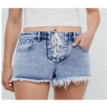 Pacsun Lacey High Waist Blue Festival Jean Shorts Size 28 - £19.60 GBP