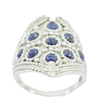 Jewelry 925 Sterling Silver Bewitching Natural Blue Ring, Lapis Lazuli B... - £17.08 GBP