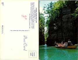 New York(NY) Ausable Chasm Boat Ride Cliff Side View Trees Vintage Postcard - £7.39 GBP