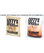 LEFTY&#39;S Spices Fish n Chicken SPICE MIX Oven Pan Deep Fry Original OR sP... - $456.57 MXN+
