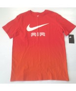 Nike Men AIR TN FADED Shirt - BV3065 - Red Orange 610 - Size L - NWT - £19.29 GBP