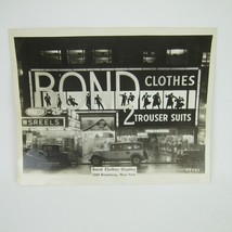 Photograph New York City Bond Clothes Store Entrance Times Square Vintage 1940s - £239.86 GBP
