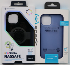Speck Presidio Perfect Mist Blue + Popcase for MAGSAFE both for iPhone 13 NEW - £15.66 GBP