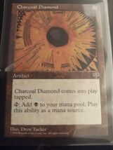 Charcoal Diamond Magic The Gathering Mirage VINTAGE 1996 Artifact #296 C... - $2.92