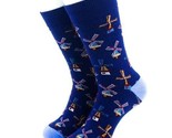 Blue Windmill Socks Novelty Unisex 6-12 Crazy Fun SF162 - $7.85