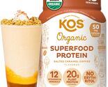 6/26 KOS Vegan Protein Powder, Salted Caramel Coffee - Low Carb Pea Prot... - $34.64