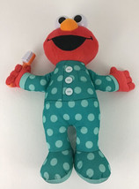 Sesame Street Brushy Brush Elmo Talking 12&quot; Plush Stuffed Animal Toy 201... - £15.75 GBP