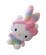 Sanrio TY Hello Kitty Rainbow Beanie Babies Plush Easter Bunny Ears Past... - £14.10 GBP