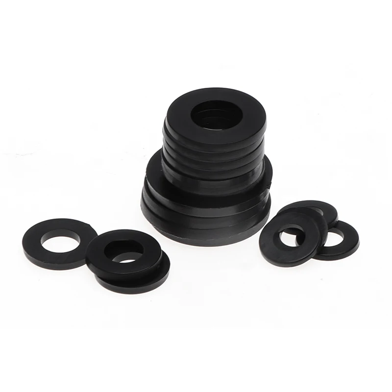 10 30 50pcs white black nylon flat washer plane spa insulation gasket ring for screw m2 thumb200