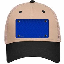 Diamond Blue Novelty Khaki Mesh License Plate Hat - $28.99