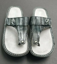 ALEGRIA Carina Size 10.5-11 / EU 41 Leather Thong Sandal - £44.03 GBP