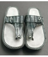 ALEGRIA Carina Size 10.5-11 / EU 41 Leather Thong Sandal - £44.03 GBP