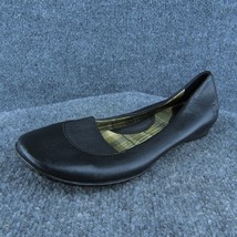 Born  Women Flat Shoes Black Leather Slip On Size 6.5 Medium - £19.90 GBP