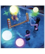 Pool Toys - 4 Pack Light Up Beach Balls for Kids w/ 8 Modes, 12&quot;, white  - €18,77 EUR