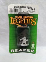 Reaper Miniatures Dark Heaven Legends Woody Halfling Ranger Metal Miniature - £19.71 GBP