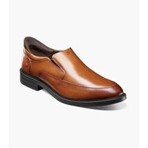 Nunn Bush KORE EZ Icon Moc Toe Slip On Handsfree Shoes Cognac 85146-221 image 2