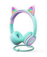 FosPower Kids Headphones with LED Cat Ears (Safe Volume Limit 85 dB), 3.... - $28.99