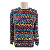 Vtg 80s 90s Carducci Sweater Colorful Coogi Style Heavily Beaded Front W... - $1,502.55 MXN