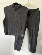 Calme Johnny Was Loungewear Jogger Set Gray Athleisure Size M/L - £93.25 GBP