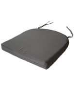 Padded Seat Chair Cushion Tie On Ties Gray Grey Indoor Outdoor Foam Lot ... - €34,07 EUR