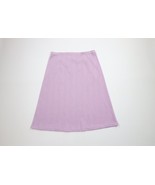 Vtg 60s 70s Streetwear Womens Size 16 Distressed Diamond Knit Skirt Purp... - $649.01 MXN